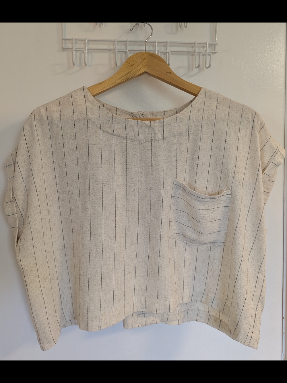 Blu Pepper Neutral Stripe Crewneck Top